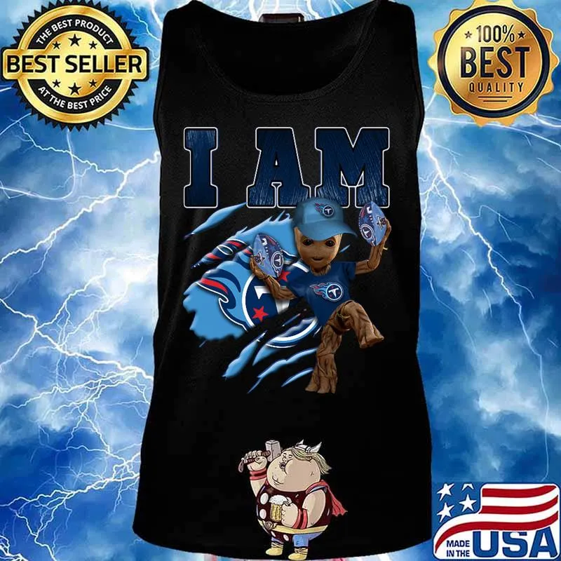 Baby groot i am tennessee titans football s Tank top
