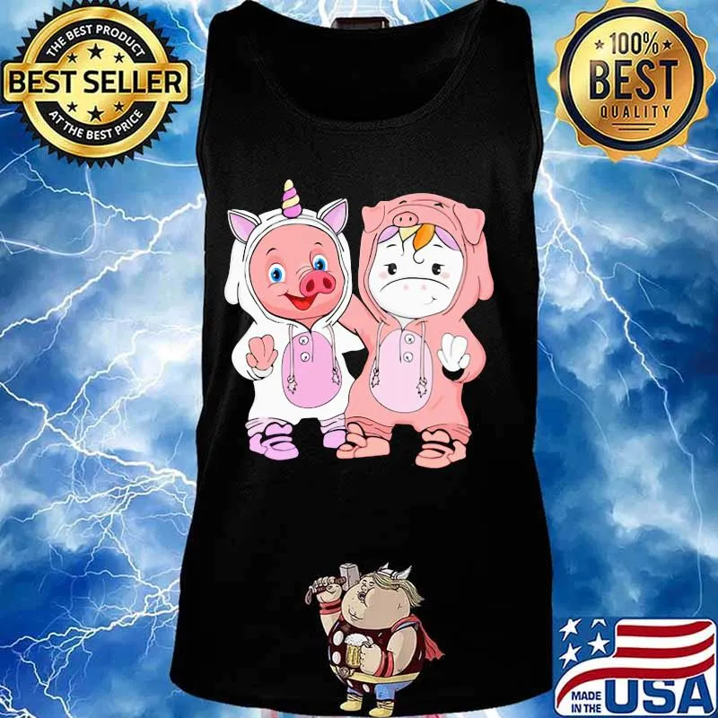 Baby Pig and Baby Unicorn best friends s Tank top
