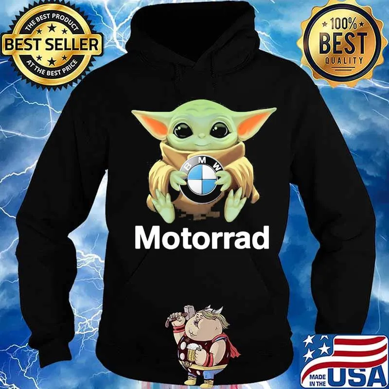 Baby yoda hug bmw motorrad s Hoodie