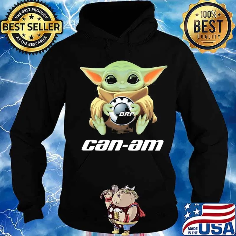 Baby yoda hug brp can- am s Hoodie