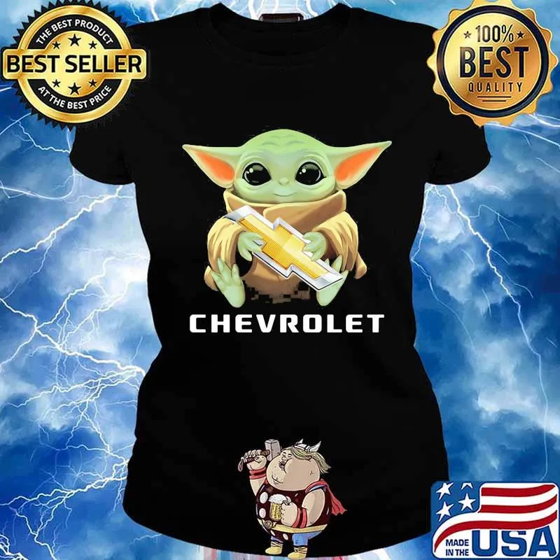 Baby yoda hug chevrolet s Ladies tee