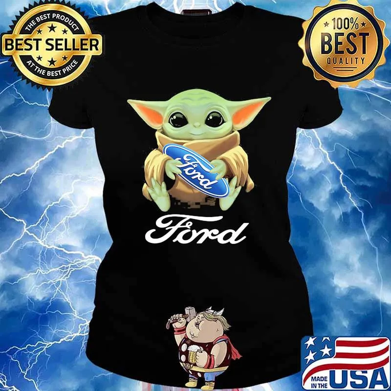 Baby yoda hug ford s Ladies tee