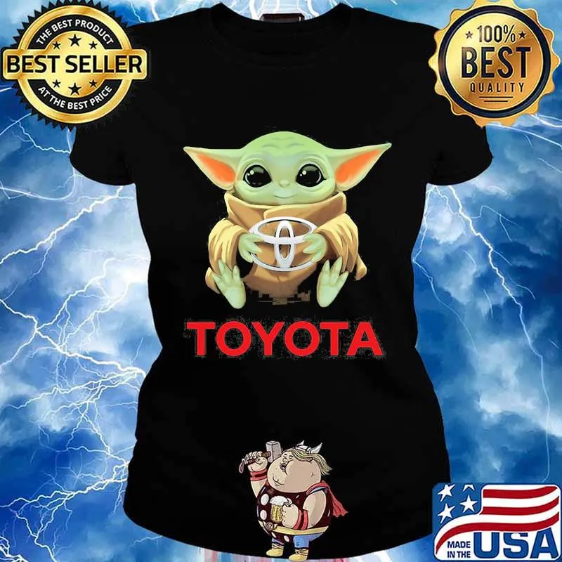 Baby yoda hug toyota s Ladies tee