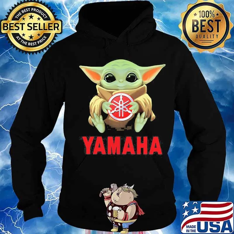 Baby yoda hug yamaha s Hoodie