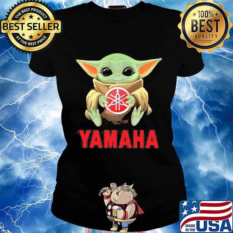 Baby yoda hug yamaha s Ladies tee