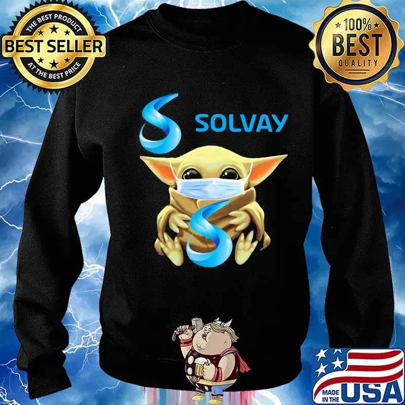 Baby yoda mask face solvay s Sweater