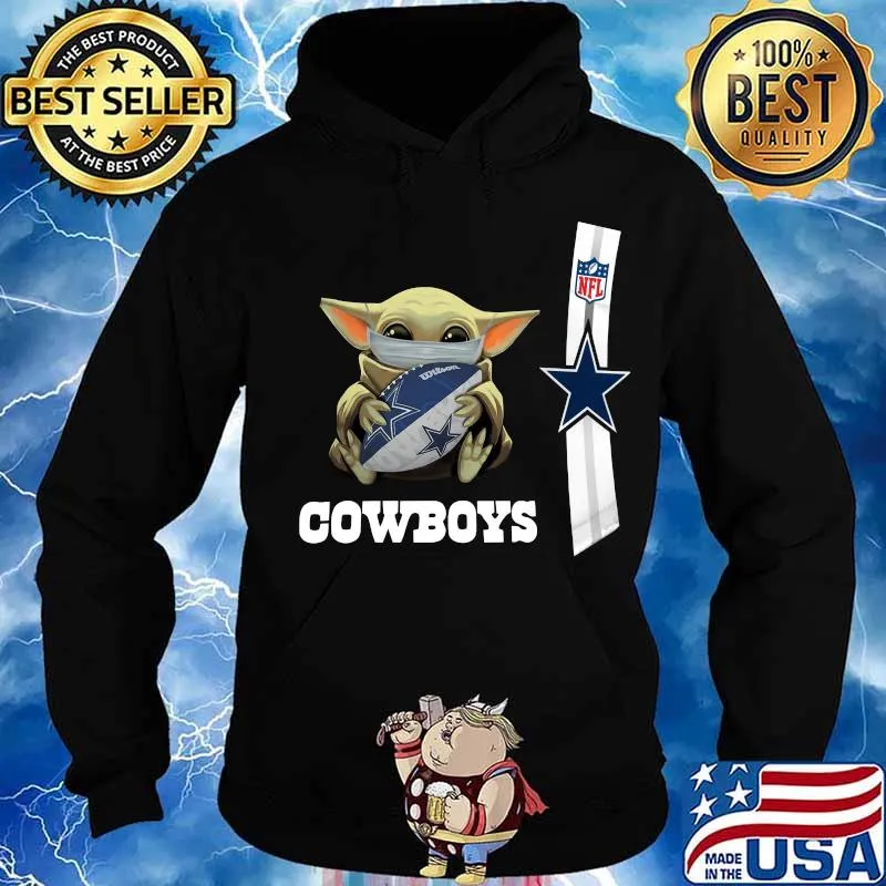 Baby yoda mask hug dallas cowboys nfl s Hoodie