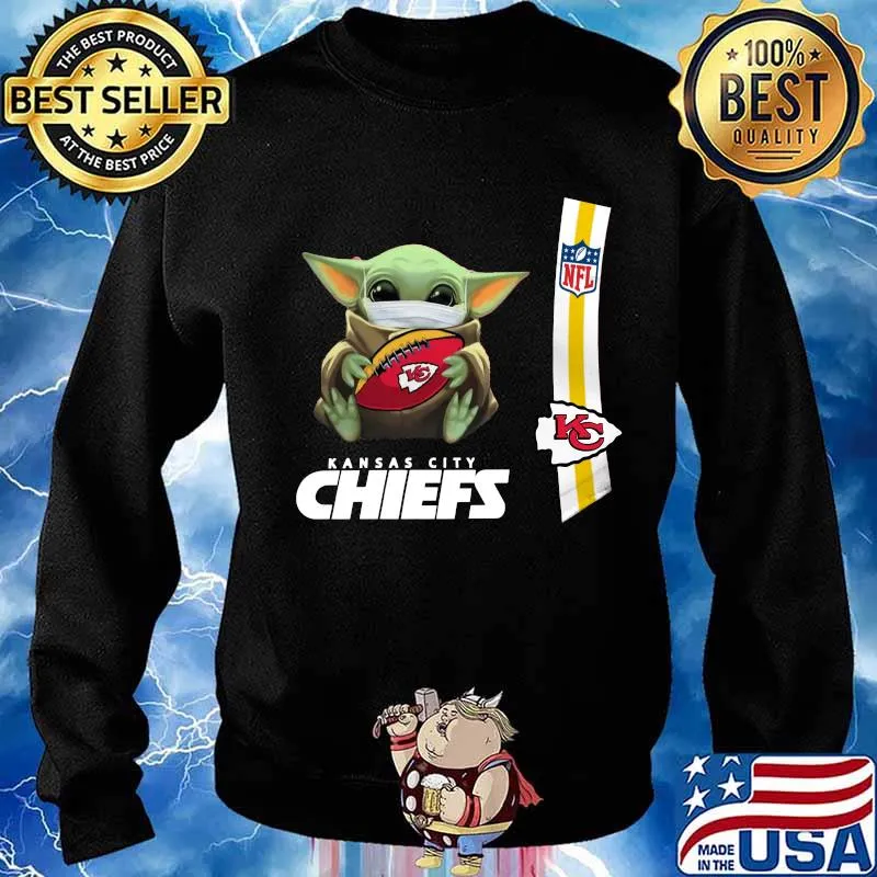 Baby yoda mask hug kansas city chiefs nfl s Sweater