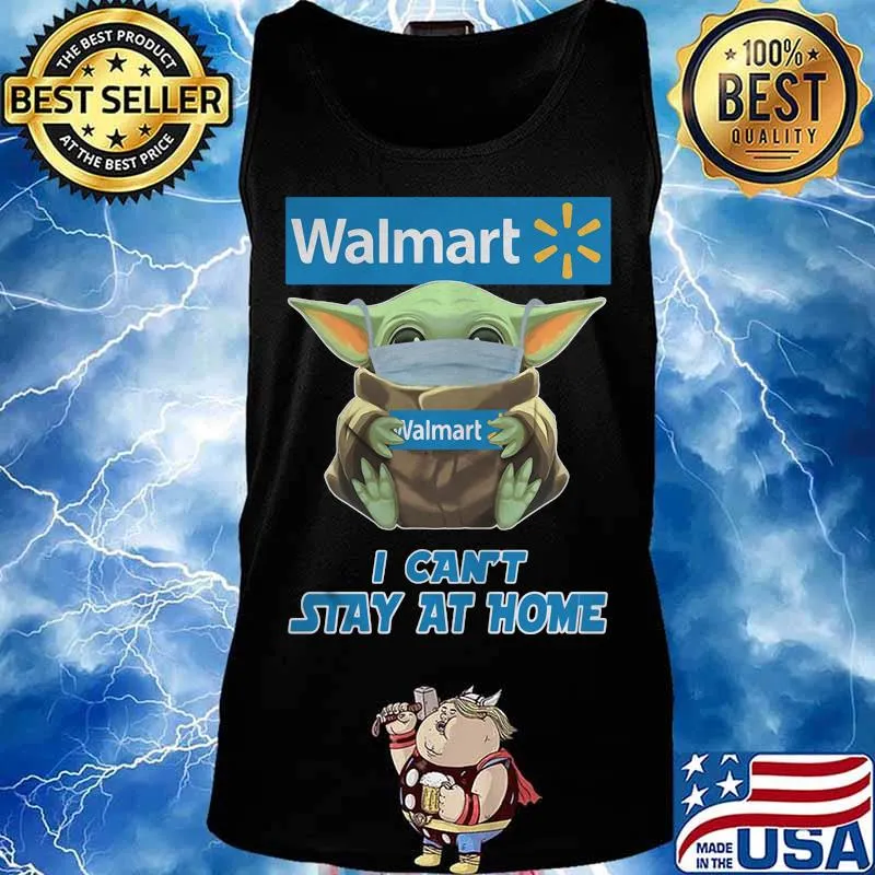 Baby yoda mask hug walmart i can't stay at home s Tank top
