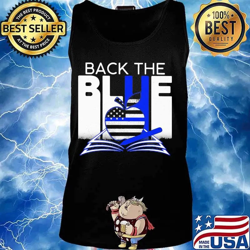 Back the blue teacher s Tank top