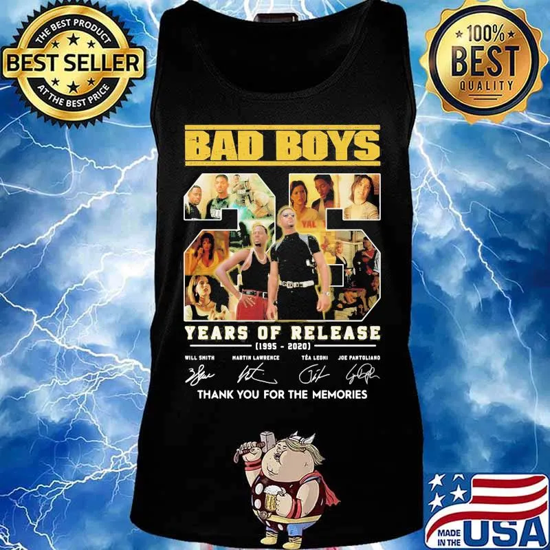 Bad boys 25 years of release 1995 2020 thank you for the memories signatures s Tank top