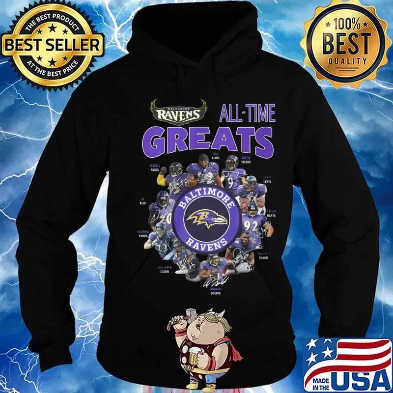 Baltimore ravens all time great signatures s Hoodie