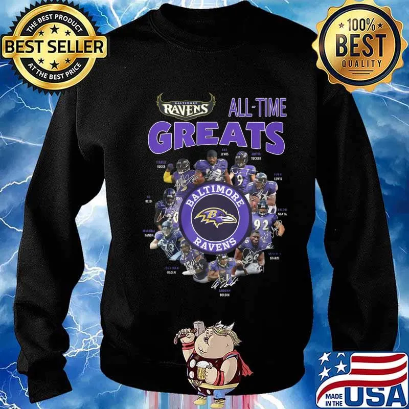 Baltimore ravens all time great signatures s Sweater