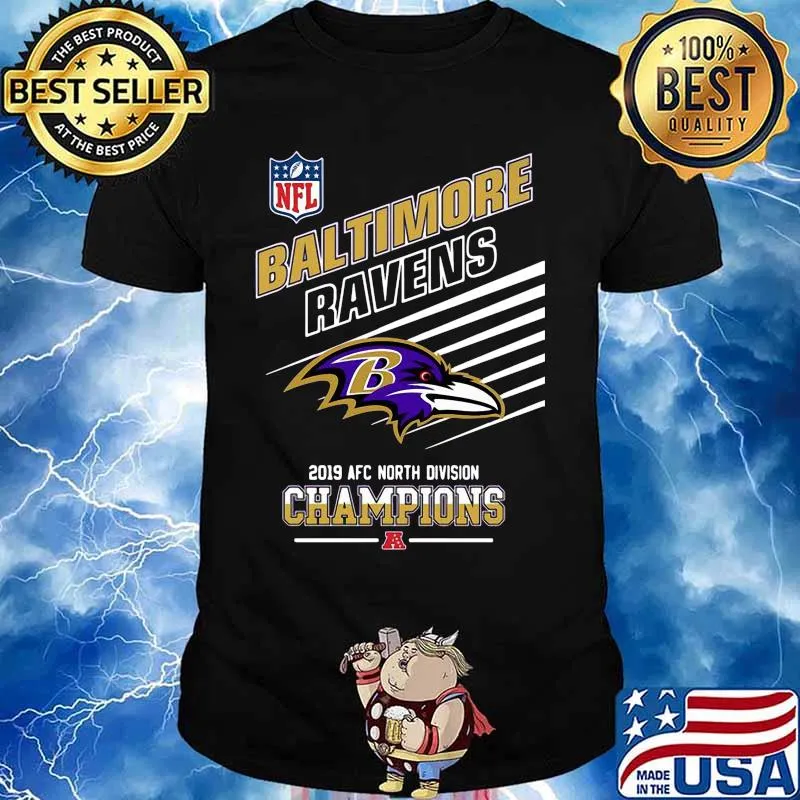 Baltimore ravens football 2019 afc north division champions shirt