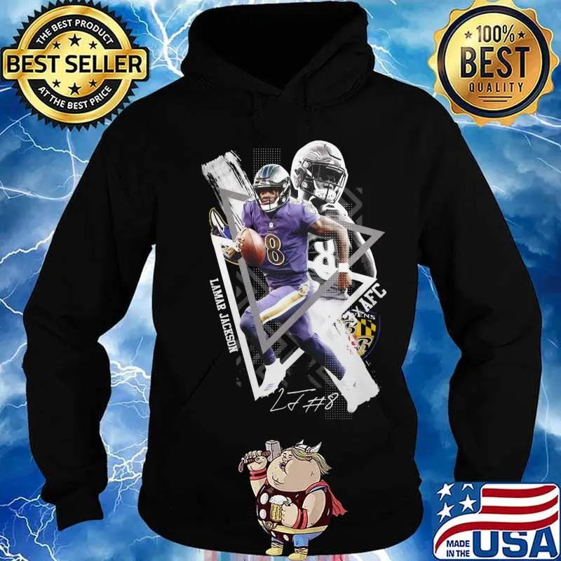 Baltimore ravens lamar jackson afc signature s Hoodie