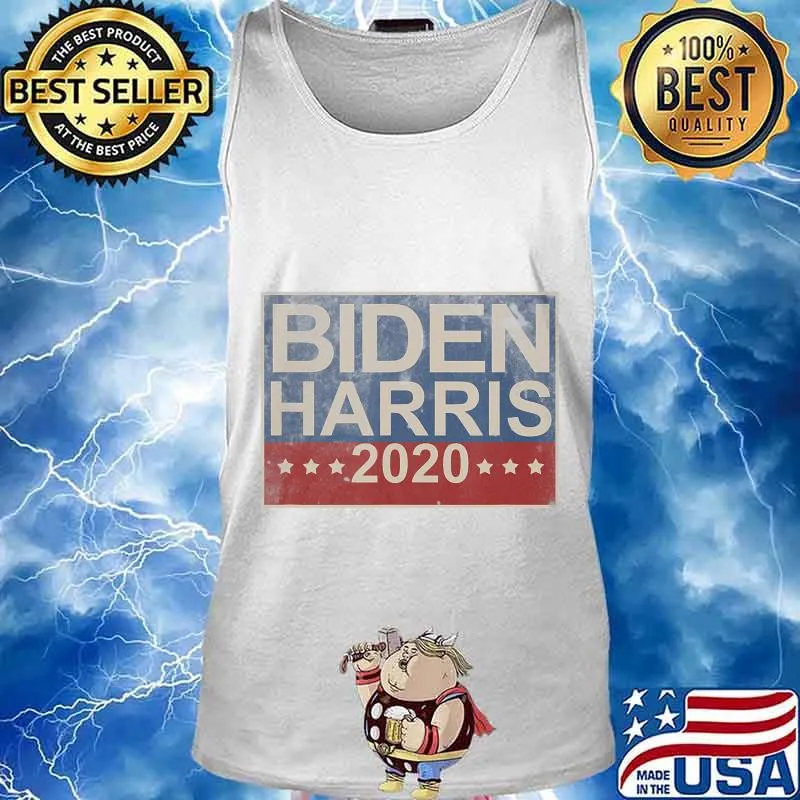 Biden Harris 2020 Vintage Retro Button T-Shirt Tank top