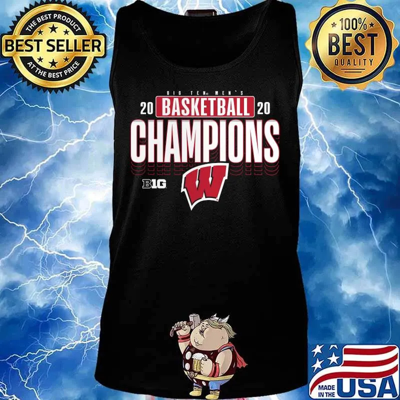 Big ten men's 2020 basketball champions wisconsin badgers s Tank top