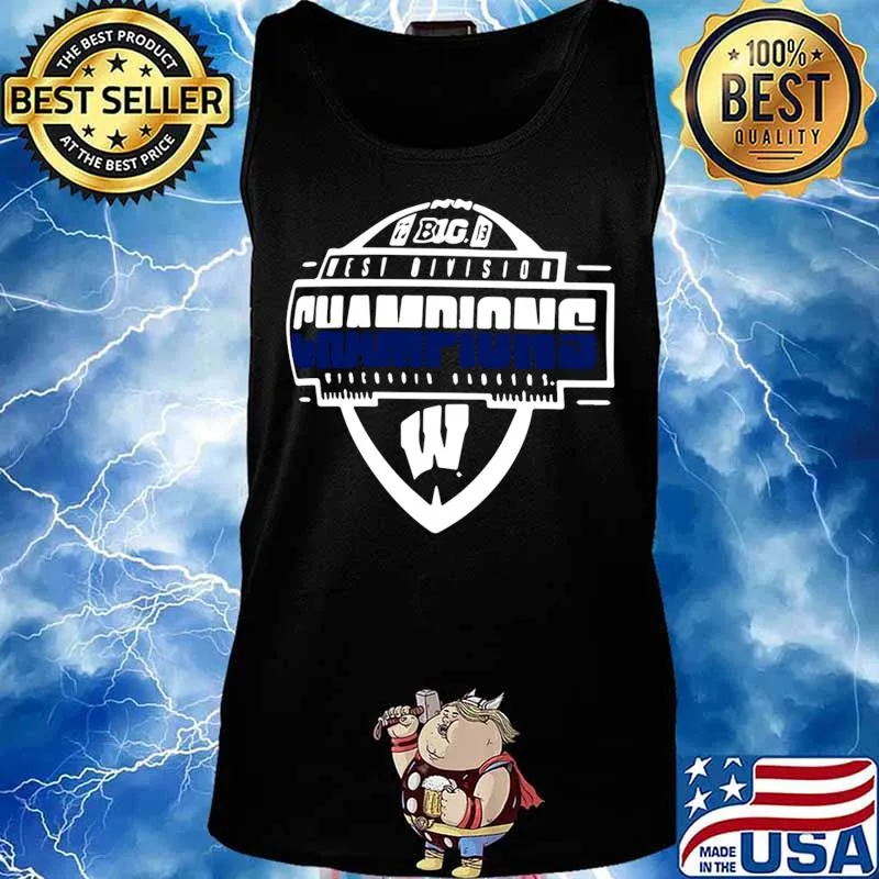 Big west division champions wisconsin badgers s Tank top