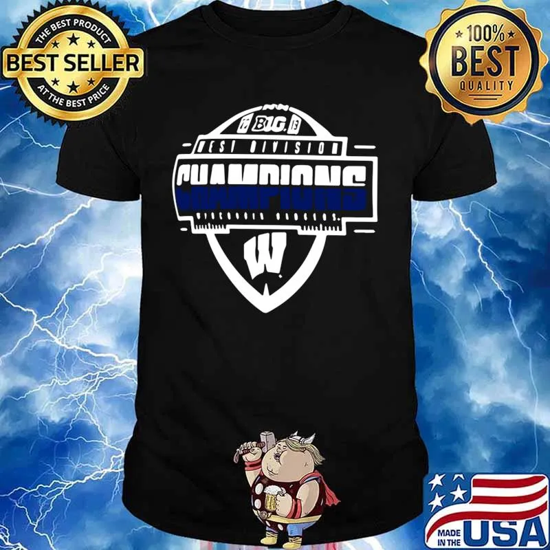 Big west division champions wisconsin badgers shirt