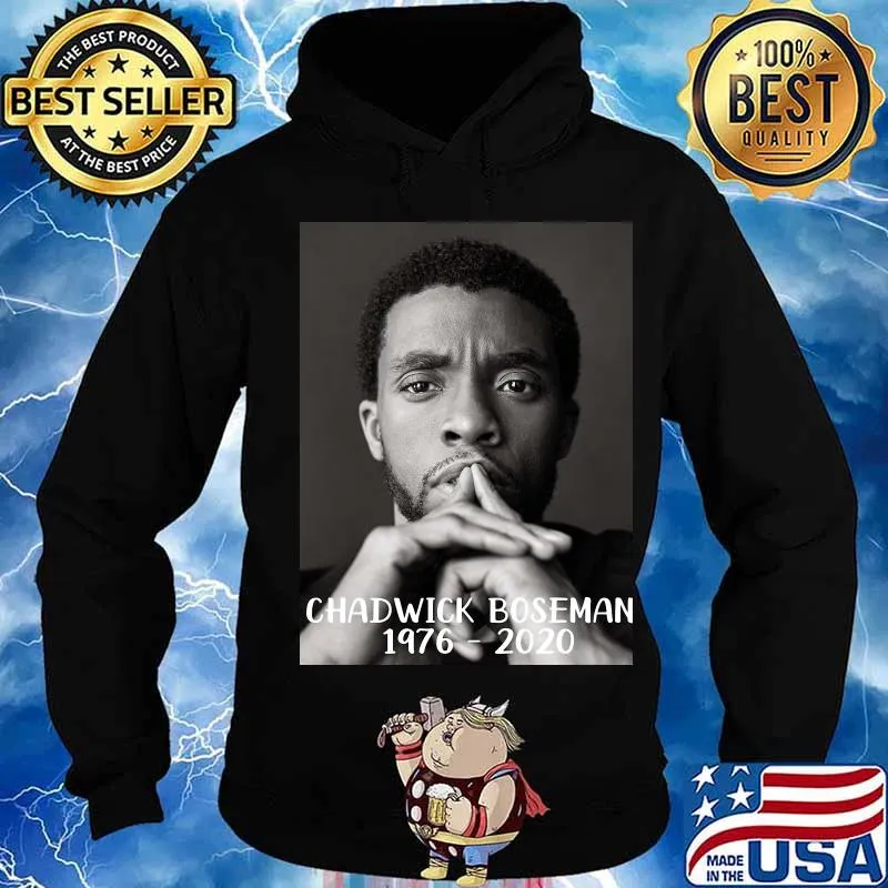 Black panther chadwick Boseman 1976 2020 s Hoodie