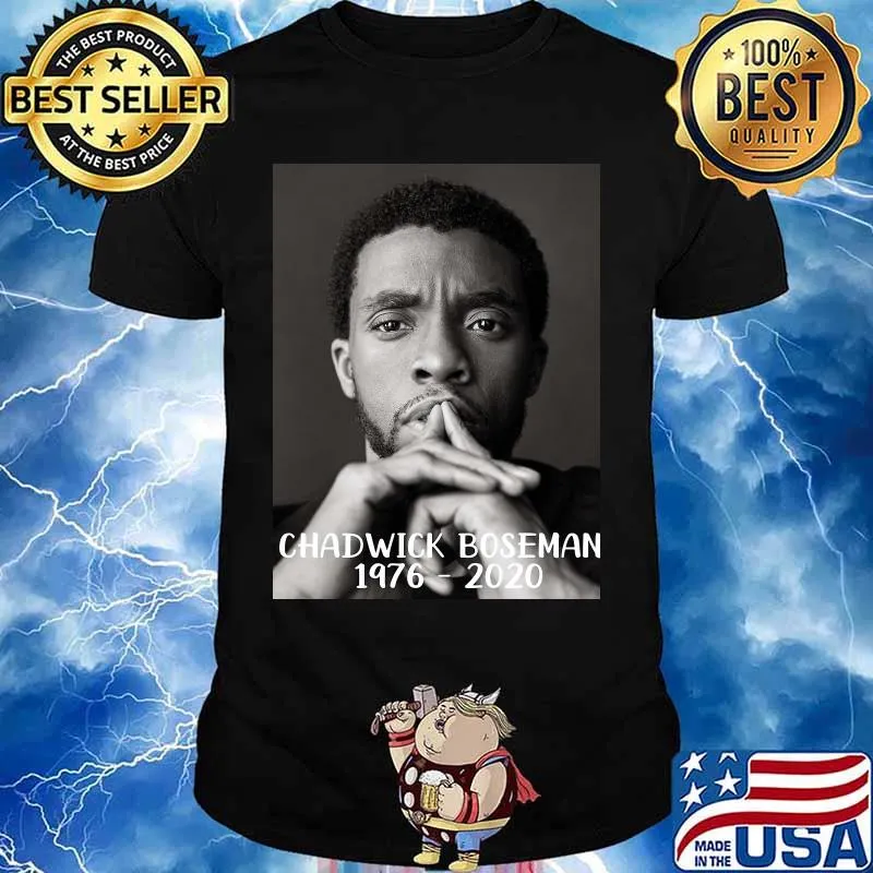 Black panther chadwick Boseman 1976 2020 shirt