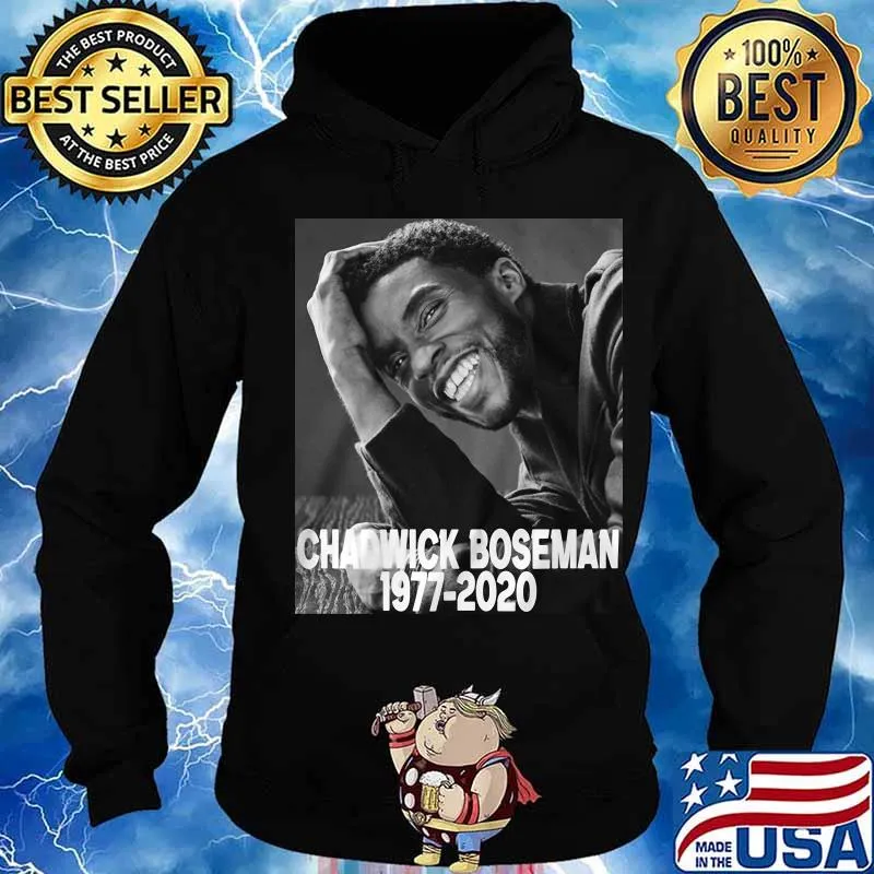 Black panther chadwick Boseman 1977 2020 smiling picture s Hoodie