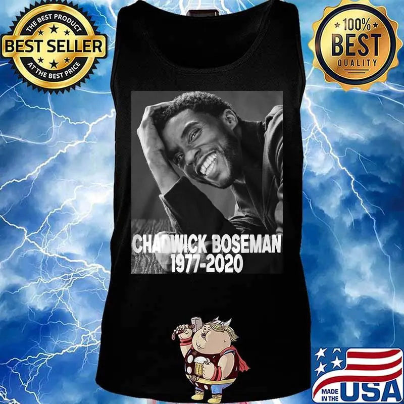 Black panther chadwick Boseman 1977 2020 smiling picture s Tank top