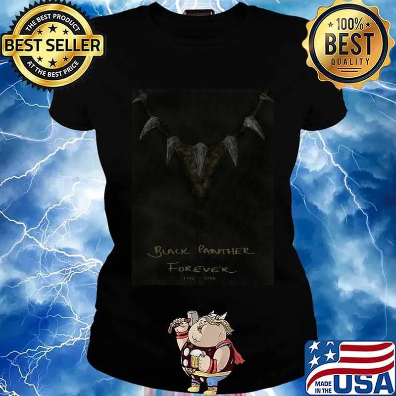 Black panther chadwick Boseman black panther forever 1977 2020 s Ladies tee
