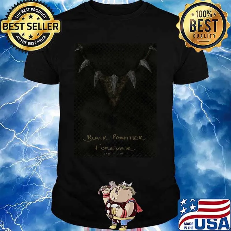 Black panther chadwick Boseman black panther forever 1977 2020 shirt
