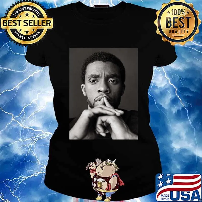 Black panther chadwick Boseman cast picture 2020 s Ladies tee