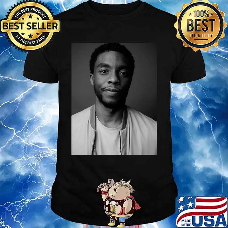 Black panther chadwick Boseman cast picture shirt