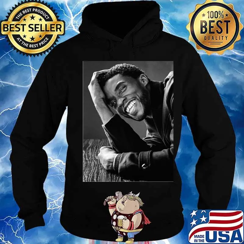 Black panther chadwick Boseman cast smiling picture s Hoodie