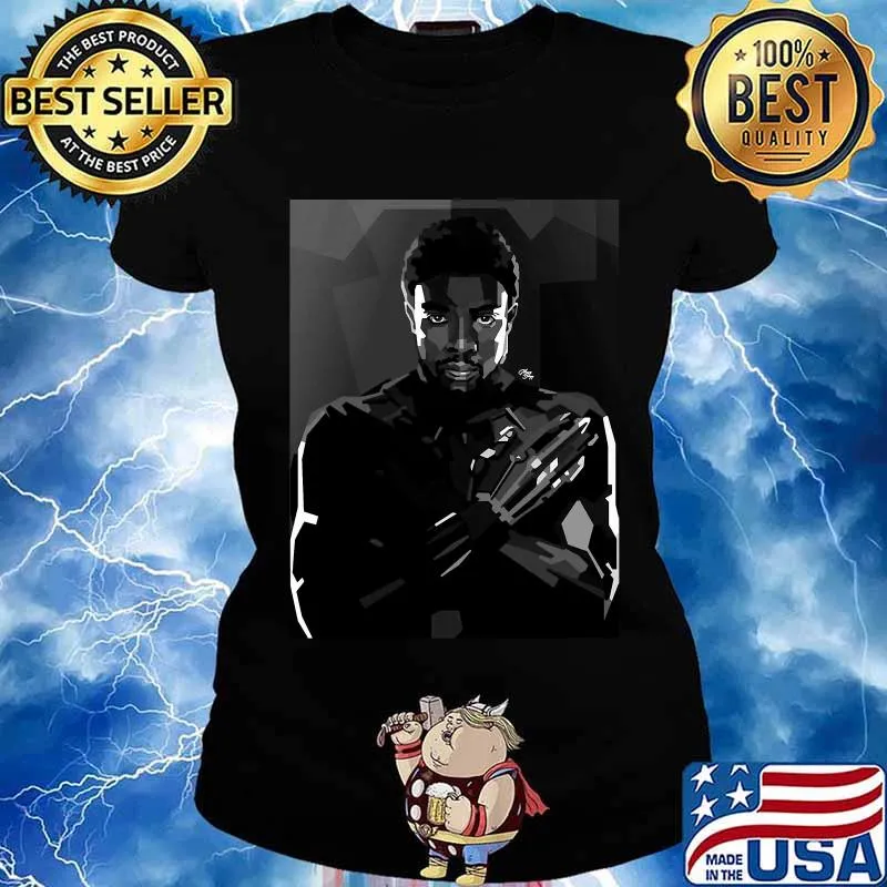 Black panther chadwick Boseman king night s Ladies tee