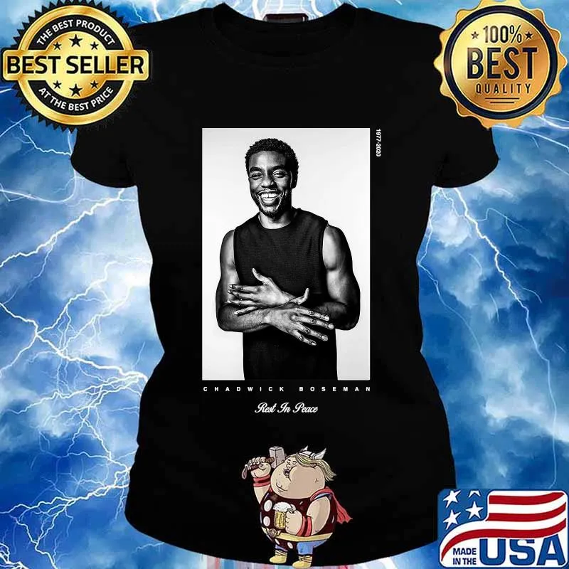 Black panther chadwick Boseman rest in peace 1977 2020 pictures s Ladies tee