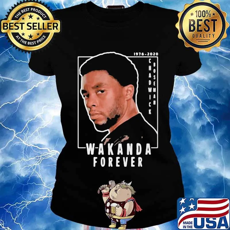 Black panther chadwick Boseman rip actor wakanda forever s Ladies tee