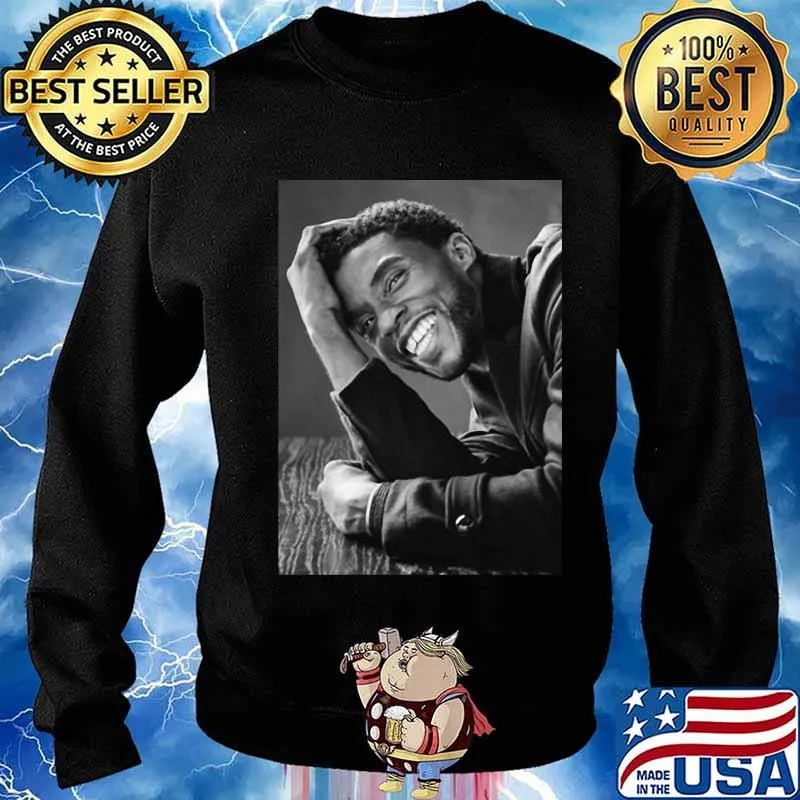 Black panther chadwick Boseman smiling picture s Sweater