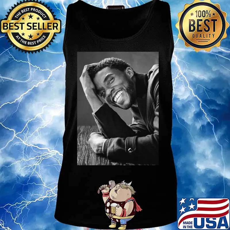 Black panther chadwick Boseman smiling picture s Tank top