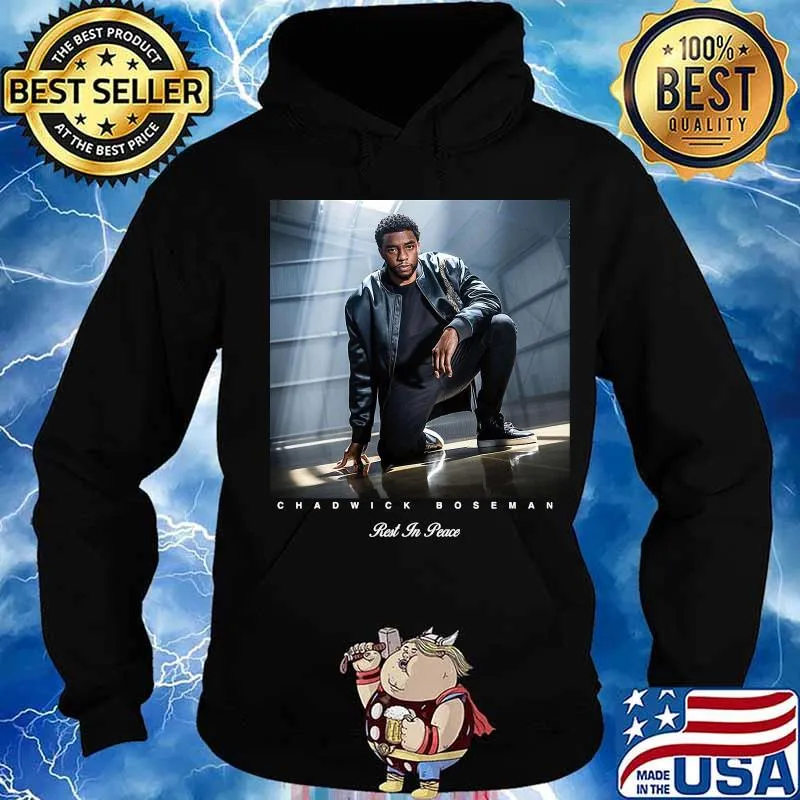 Black panther chadwick est in peace 1977 2020 s Hoodie