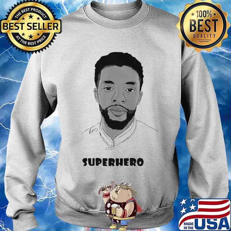 Black panther rip chadwick actor superhero s Sweater