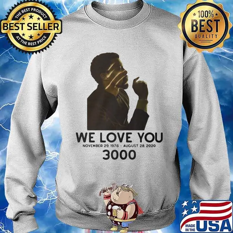 Black panther rip chadwick actor we love you 3000 november 29 1976 august 28 2020 s Sweater