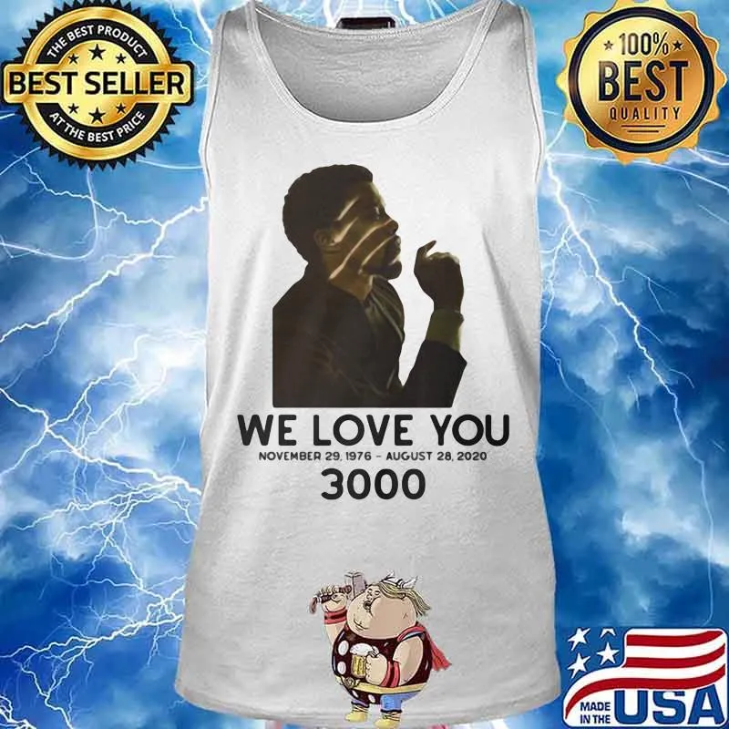 Black panther rip chadwick actor we love you 3000 november 29 1976 august 28 2020 s Tank top