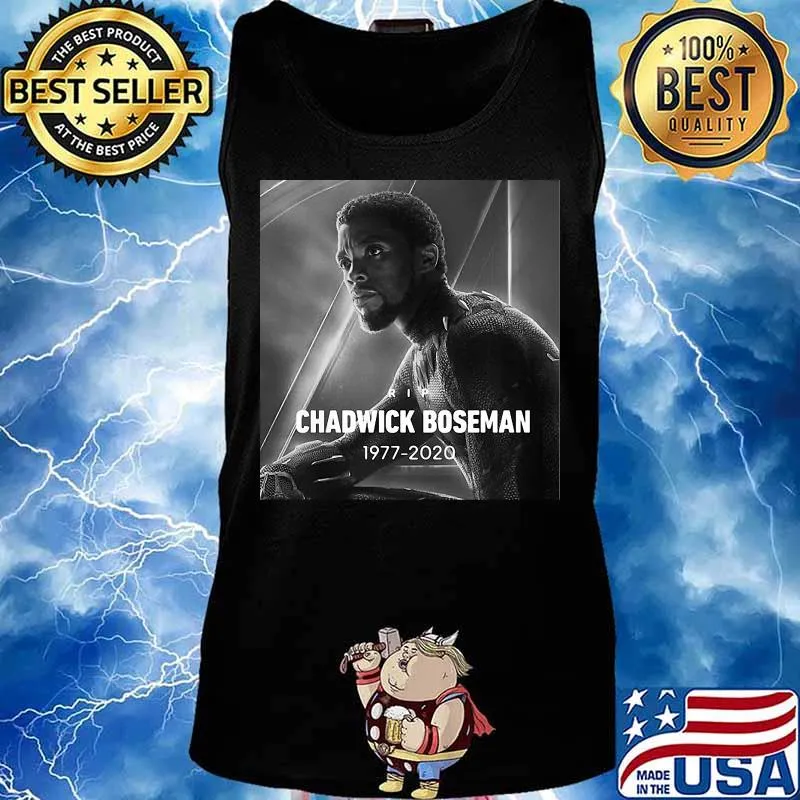 Black panther rip chadwick Boseman 1977 2020 picture s Tank top
