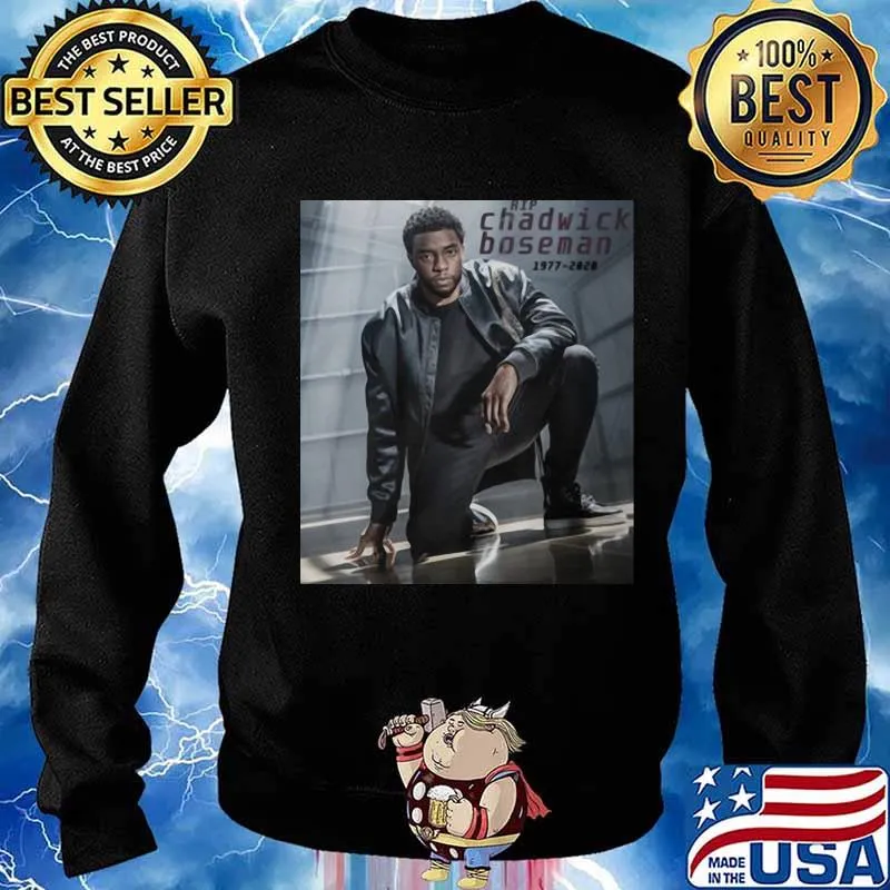 Black panther rip chadwick Boseman 1977 2020 pictures s Sweater
