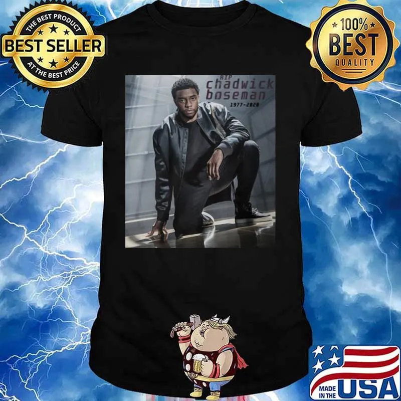 Black panther rip chadwick Boseman 1977 2020 pictures shirt