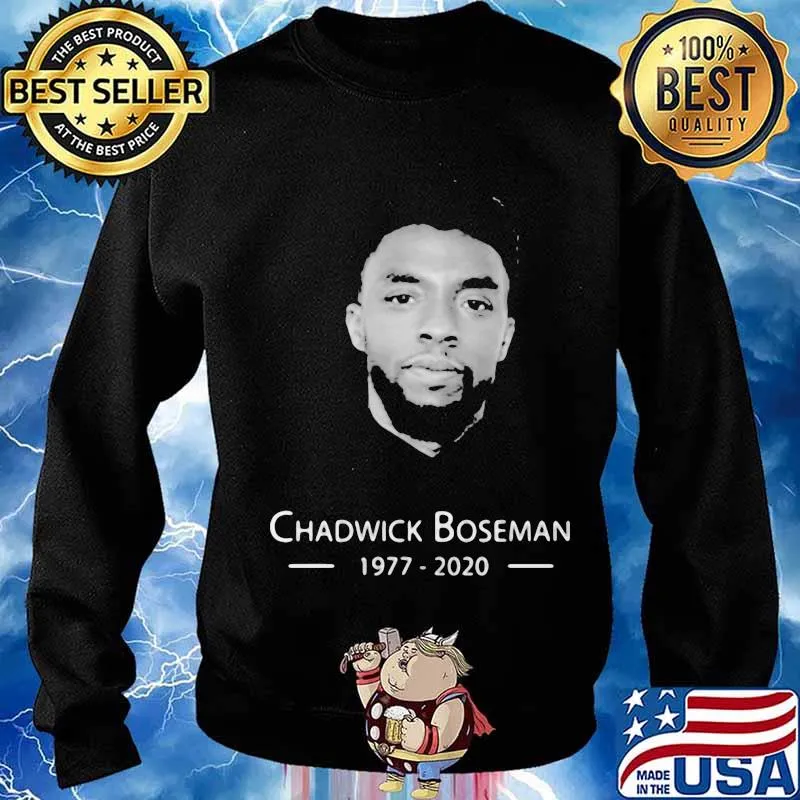 Black panther rip chadwick Boseman actor 1977 2020 s Sweater