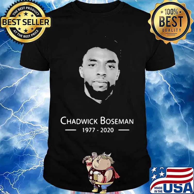 Black panther rip chadwick Boseman actor 1977 2020 shirt