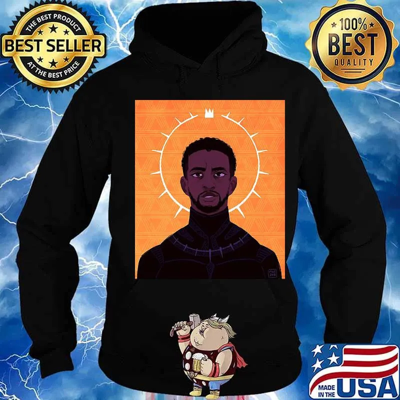 Black panther rip chadwick Boseman power king Hoodie