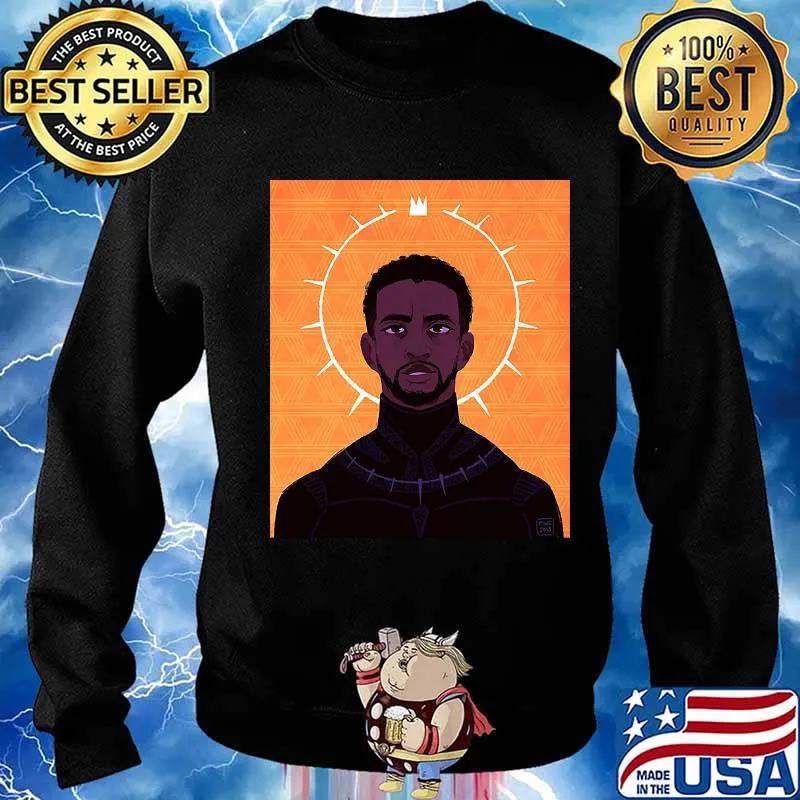 Black panther rip chadwick Boseman power king Sweater