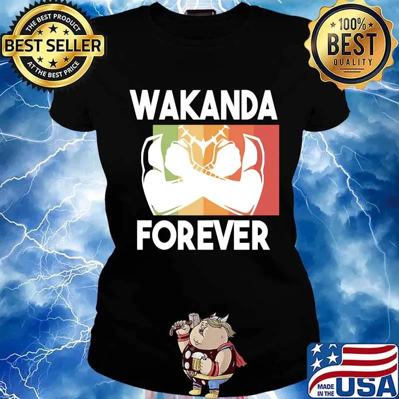 Black panther rip chadwick Boseman wakanda forever vintage retro s Ladies tee