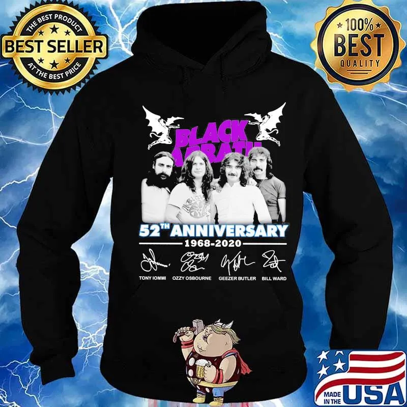 Black sabbath 52th anniversary signatures s Hoodie